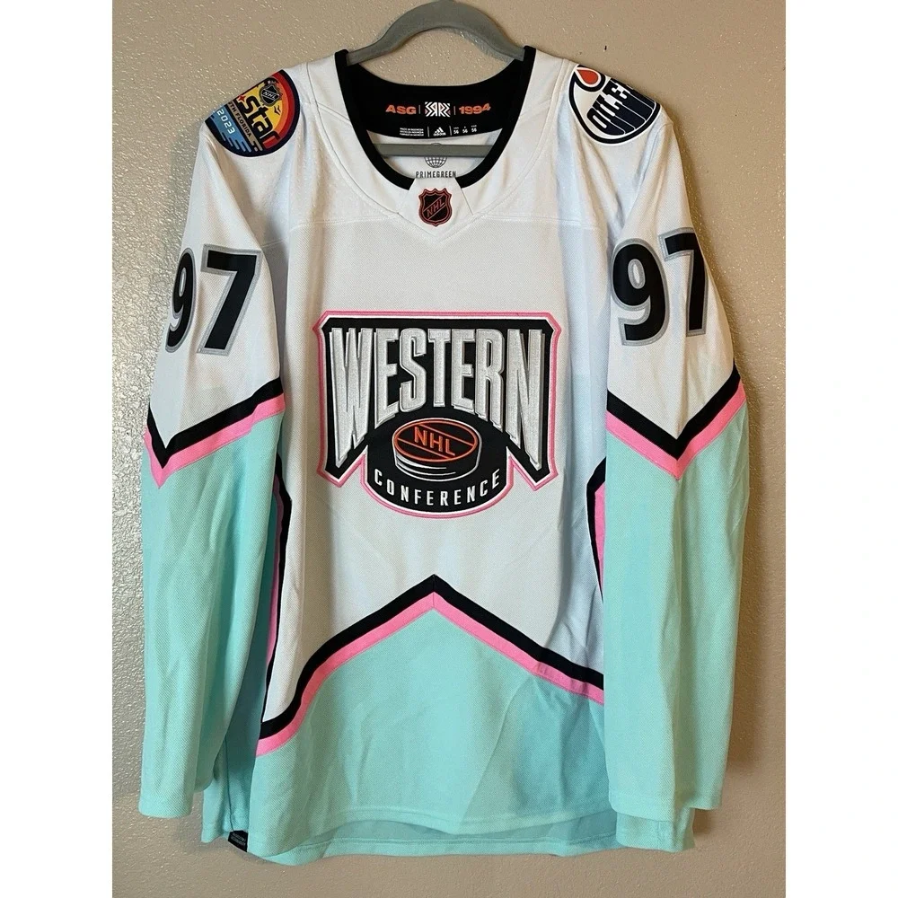 Men's 56 NWOT Edmonton Oilers Connor McDavid #97 Adidas 2023 All-Star Jersey